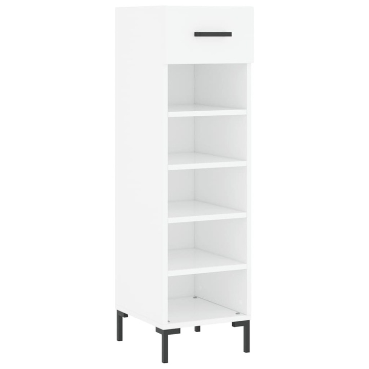 VidaXL fehér szerelt fa cipőszekrény 30 x 35 x 105 cm 829676