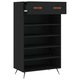 VidaXL fekete szerelt fa cipőszekrény 60 x 35 x 105 cm 829581