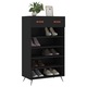 VidaXL fekete szerelt fa cipőszekrény 60 x 35 x 105 cm 829581