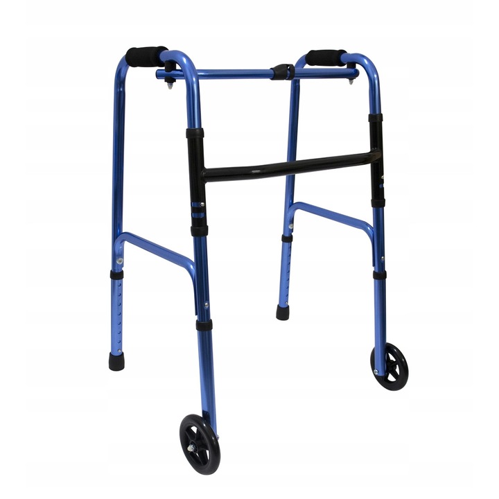 Cadru de mers Reha Fund, Aluminiu, Albastru