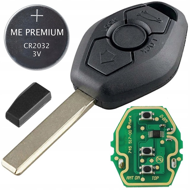 Cheie Auto Completa Cu Electronica Bmw 3 E46 5 E39 7 E38 X5 E53, Me Premium