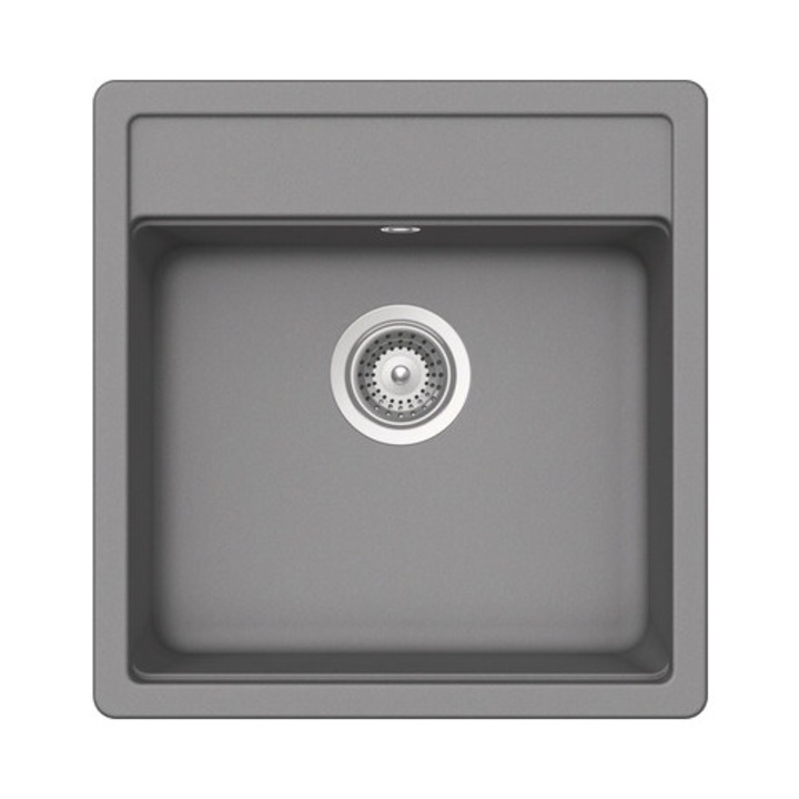 Chiuveta Bucatarie Centa Alcor 50 49x51 Cm Gri Deschis
