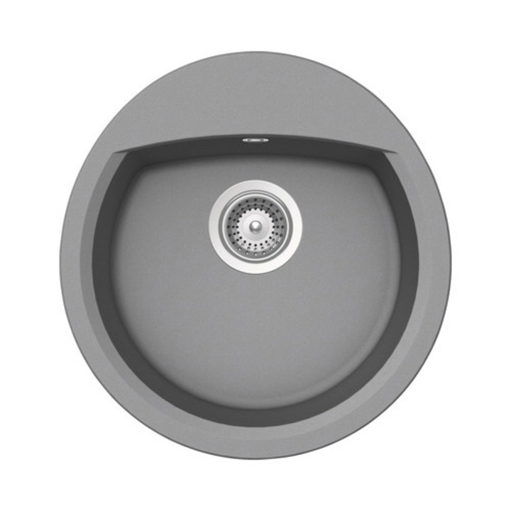 Chiuveta Bucatarie Centa Capella 45 47x49 Cm Gri Deschis