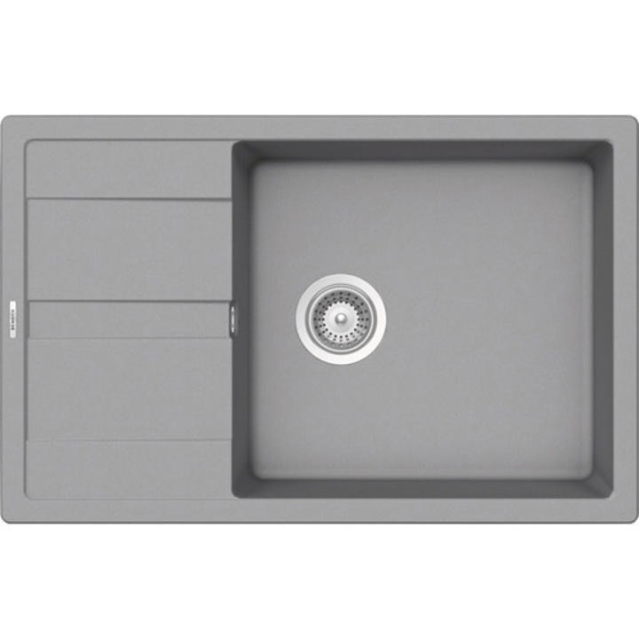 Chiuveta Bucatarie Centa Felis 60 78x50 Cm Gri Deschis