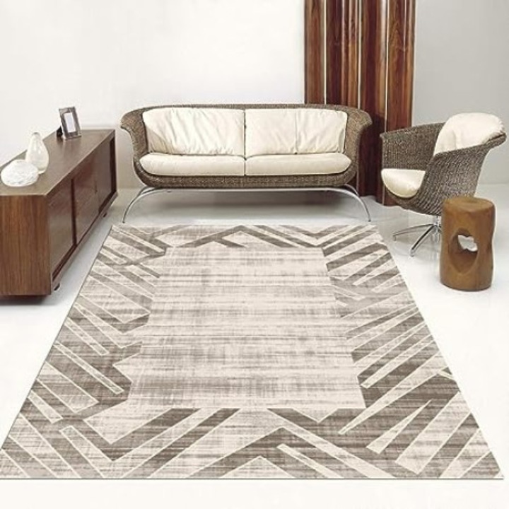 Covor dreptunghiular modern, Khy Giga Berim, Un Amour de Tapis, 80x300 cm, Maro, Polipropilena