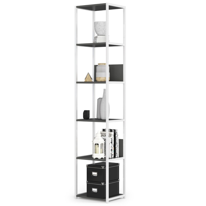 Akord LOFT polc, szürke, 40x192x32 cm, laminált forgácslap
