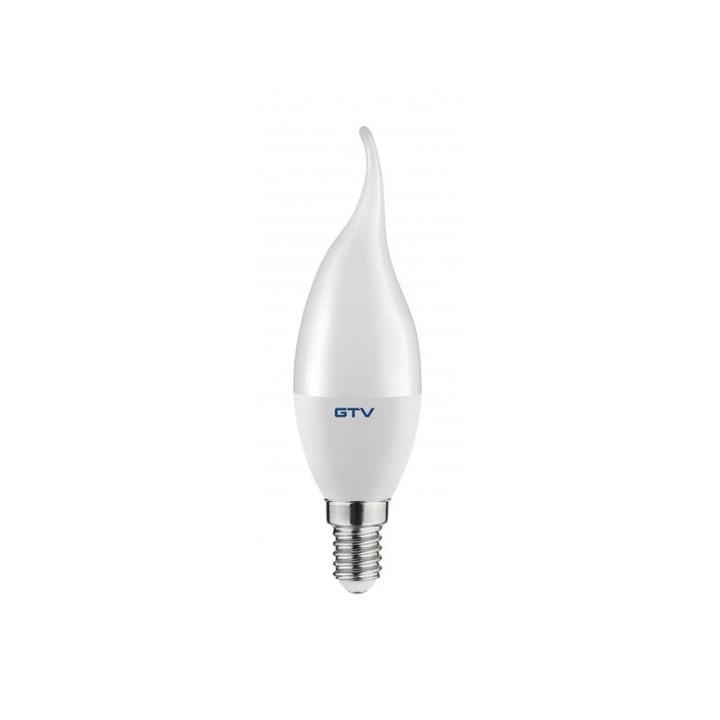 LED декоративна крушка свещ GTV C37L E14 8W, 700lm, 160°, топла светлина 3000K