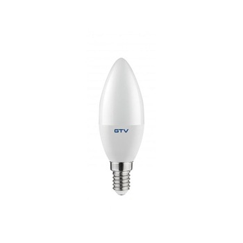 Bec LED lumanare GTV C37 E14 8W, 700lm, 160°, lumina calda 3000K Bec LED lumanare GTV C37 E14 8W, 700lm, 160°, lumina calda 3000K