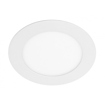 Spot LED rotund (incastrat) 7W, 560 lm, AC230V, unghi 120°, lumina calda 3000K, IP20, rama alba Spot LED rotund (incastrat) 7W, 560 lm, AC230V, unghi 120°, lumina calda 3000K, IP20, rama alba