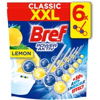 Odorizant toaleta Bref Power Active Lemon, 6x50g