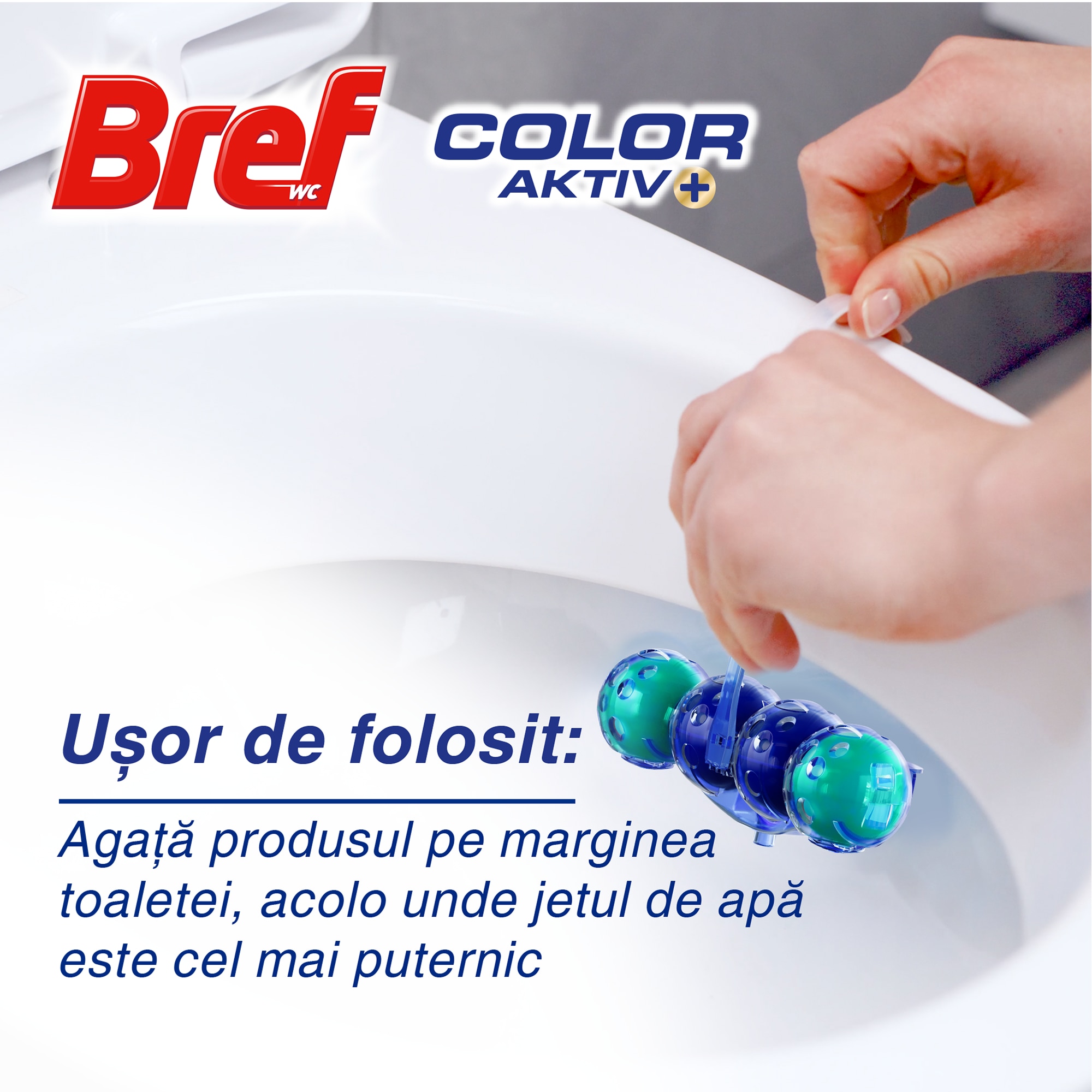 Ароматизатор за тоалетна Bref Color Active Eucalyptus, 5х50 гр - eMAG.bg