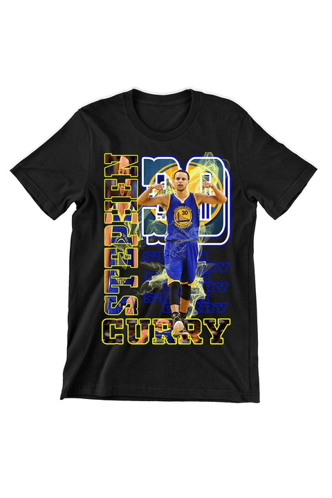 Мъжка тениска, Stephen Curry, черна, M
