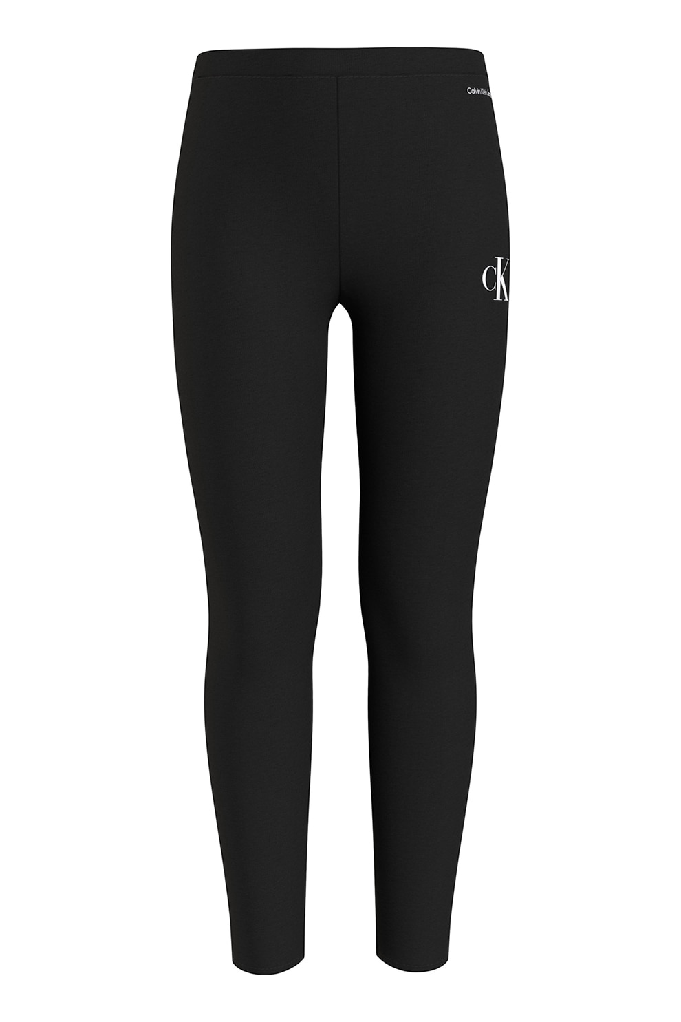 CALVIN KLEIN, Colanti cu imprimeu logo, Negru, 152 CM