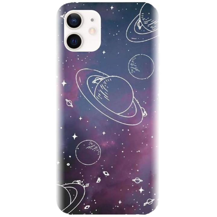 Apple iPhone 12 - Cosmic Drawn Map modellel kompatibilis szilikon tok