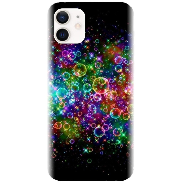 Apple iPhone 12 - Rainbow Colored Soap Bubbles modellel kompatibilis szilikon borítás