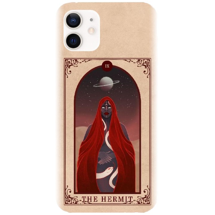 Apple iPhone 12-vel kompatibilis szilikon tok - Tarot The Hermit modell