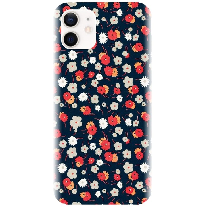 Szilikon tok kompatibilis az Apple iPhone 12 Mini - Colorful Floral modellel