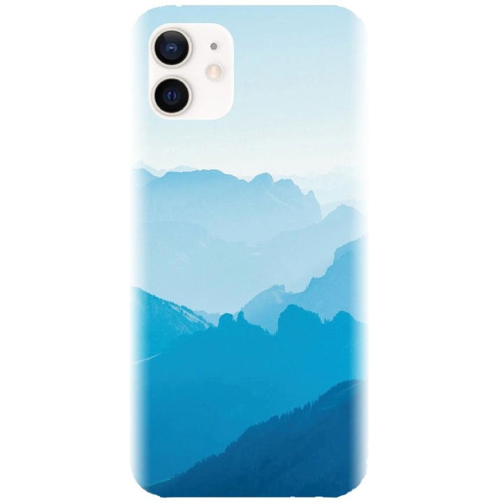 Az Apple iPhone 12 - Blue Mountain Crests modellel kompatibilis szilikon borítás