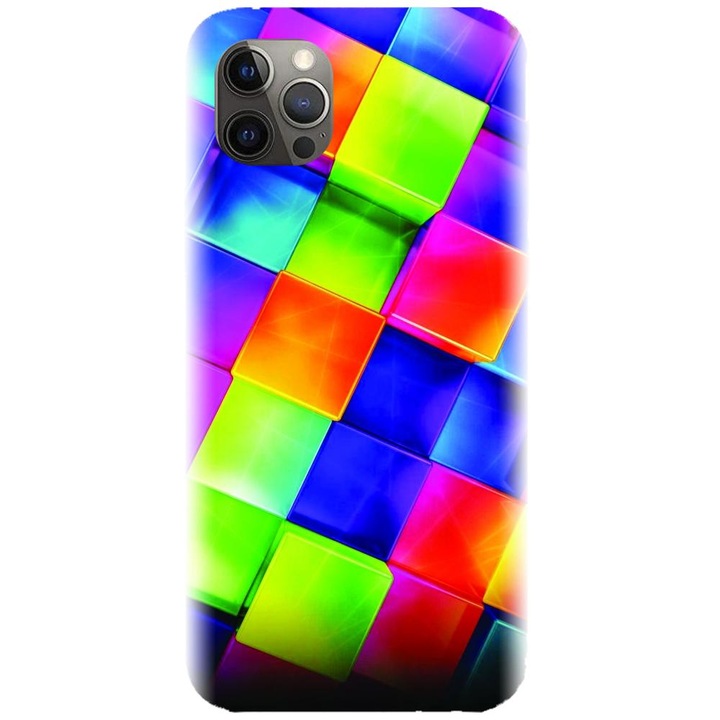Apple iPhone 12 Pro - 3D Geometric Colorful modellel kompatibilis szilikon tok