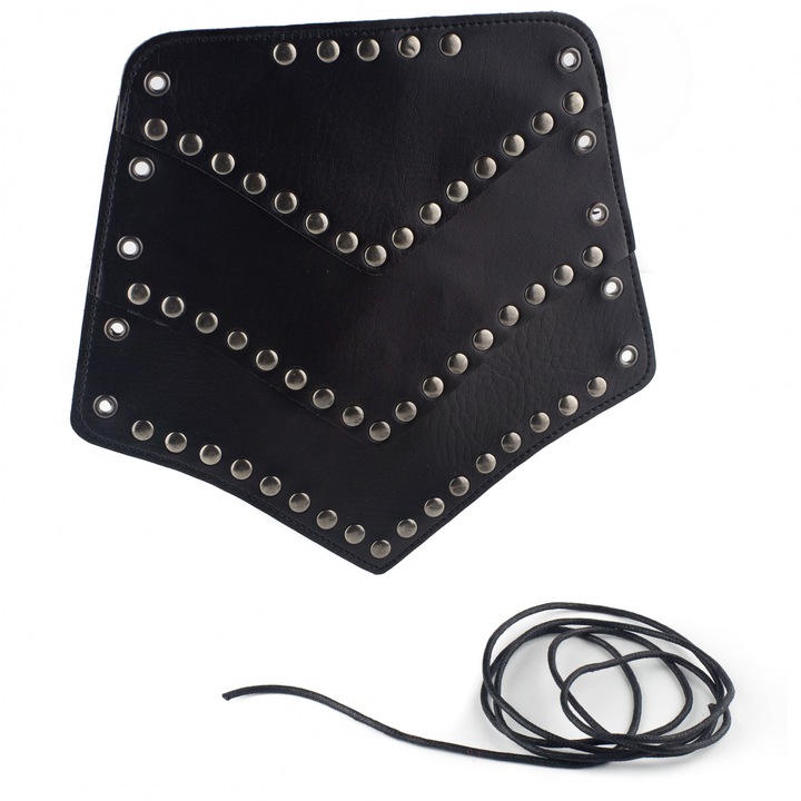 Rock karkötő, Moto, Hossz: 23 cm, Felső rész szélessége 18 cm, Alsó rész szélessége 24 cm