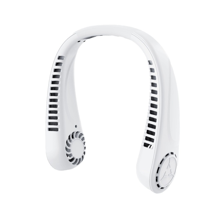 Вентилатор, преносим, за врат, без перка, регулируем, 3 скорости, бързо охлаждане