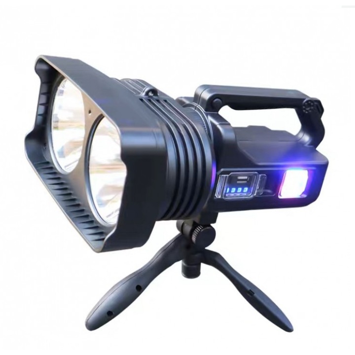 Фенер Q-LED5123, Sandowi, 36 W, 10 режима на светене, Черен