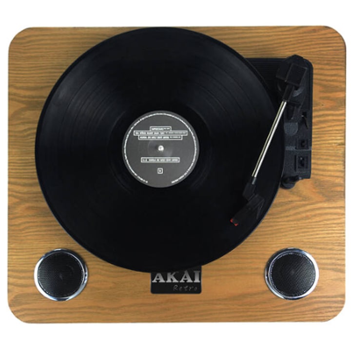 AKAI ATT-09 Lemezlejátszó, 2.4 W hangsugárzó, Retro