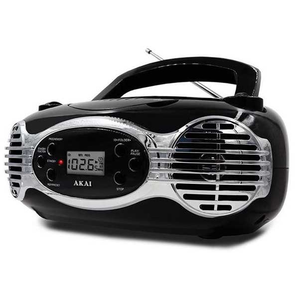 Radio Portabil Akai Aprc Bk W Cd Mp Negru Emag Ro