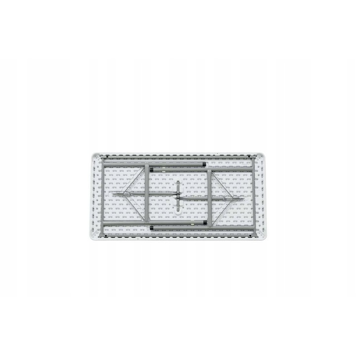 Masa pliabila dreptunghiulara TECHNICA, din polietilena, 120x60x74 cm, structura stabila si rezistenta, usor de transportat si depozitat, ideala pentru evenimente, catering, gradina si uz casnic, gri