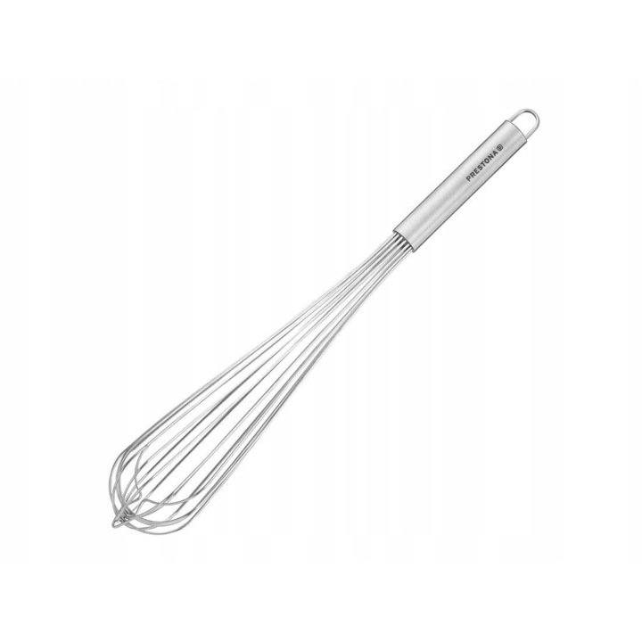 Tel de bucatarie, amestecarea, TECHNICA, 450 mm, otel inoxidabil, maner ergonomic, rezistent la coroziune, usor de curatat, ideal pentru tel si mixat, potrivit pentru uz casnic si profesional, argintiu