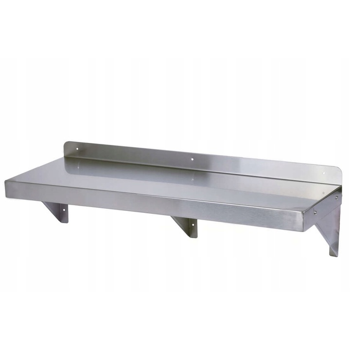 Polc, Technica, Rozsdamentes acél, 120x30x25,4cm