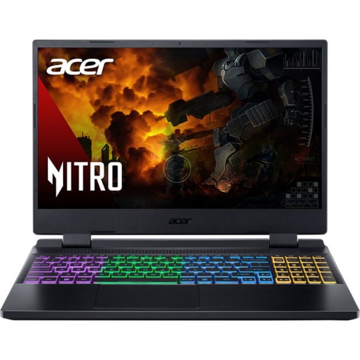 Laptop Gaming ACER Nitro 5 AN515-46-R8S7, AMD Ryzen 7 6800H pana la 4.7GHz, 15.6" Full HD, 16GB, SSD 512GB, NVIDIA GeForce RTX 3070 Ti 8GB, Free Dos, Negru