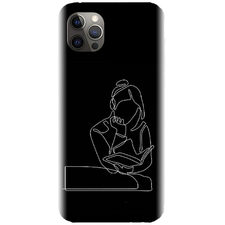 Apple iPhone 12 Pro telefonnal kompatibilis szilikon tok - Line Art A Smart One modell