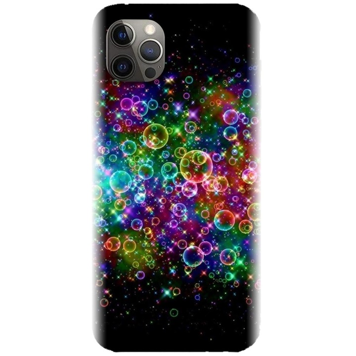 Az Apple iPhone 12 Pro - Rainbow Colored Soap Bubbles modellel kompatibilis szilikon borítás