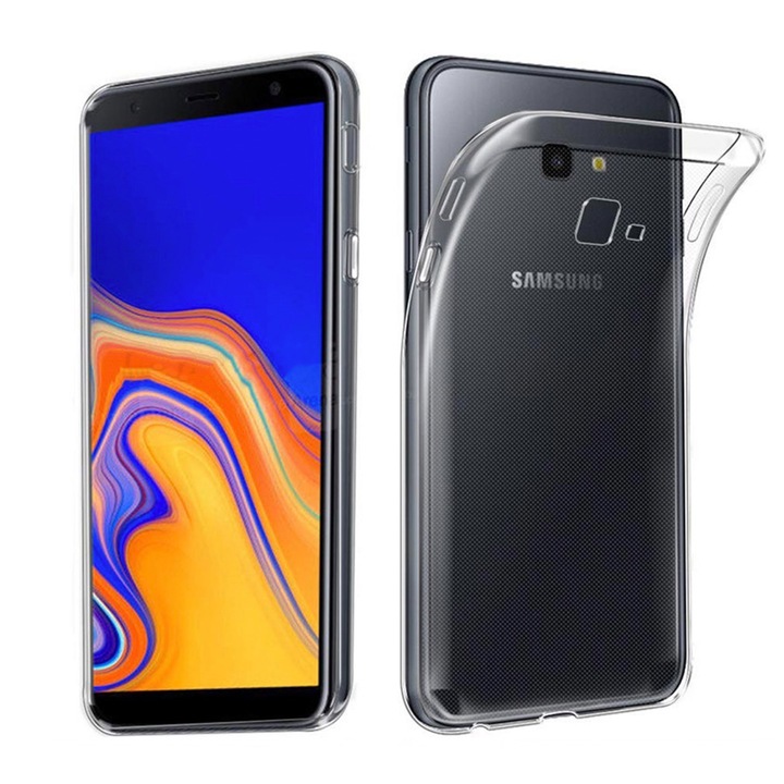 Прозрачен силиконов калъф за Samsung Galaxy J4 Prime, TPU, Slim Fit, ултра издръжлив, гъвкав, кристално чист, технология за оптимална защита, прозрачен
