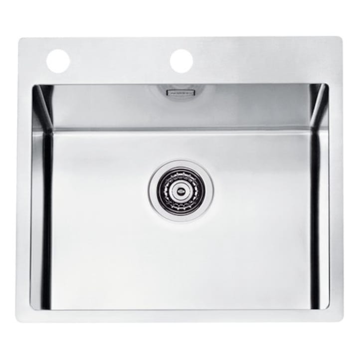 Chiuveta Bucatarie Cu O Cuva Alveus Pure 70, 56,5x52,5 Cm, Fara Picurator, Inox