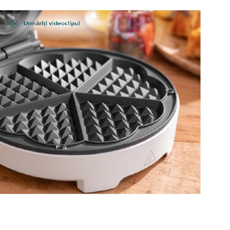 Aparat de vafe Cecotec Fun Gofrestone Sweetie, 1000 W, In forma de