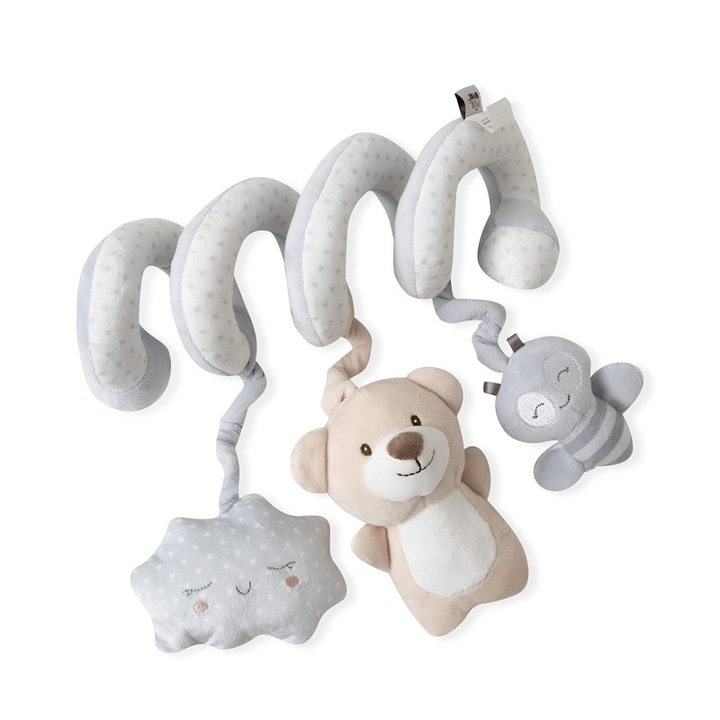 Spirala de plus cu jucarii Inter Baby model ursulet