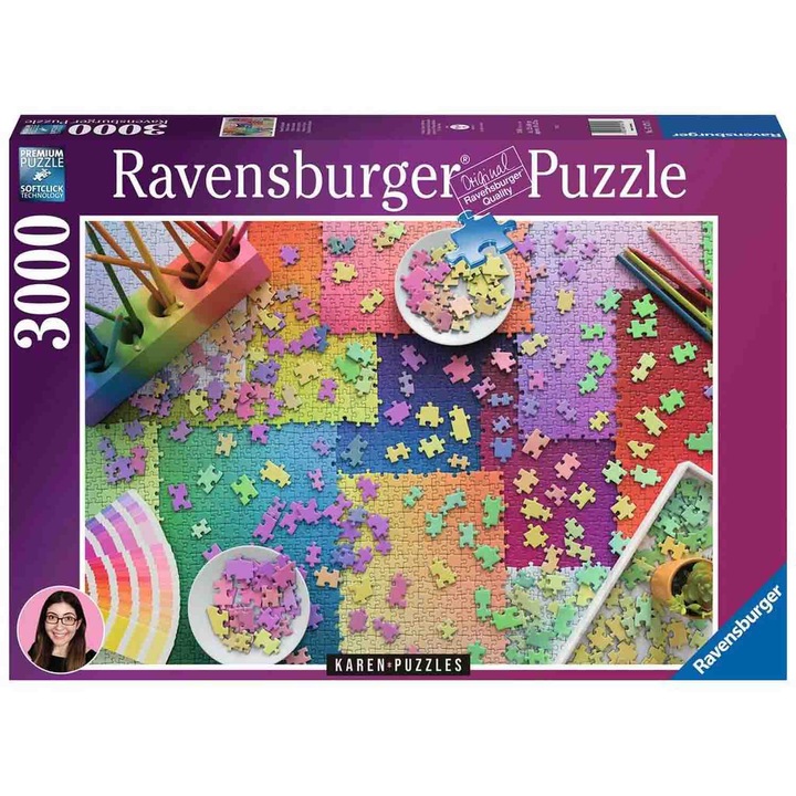 Puzzle Ravensburger - Puzzle-uri peste puzzle-uri, 3000 piese