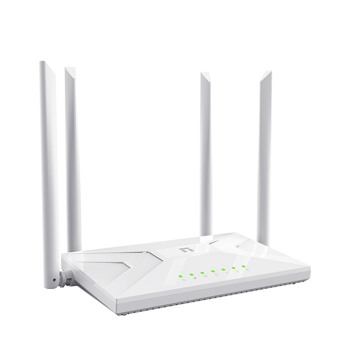 Stonet NC21 vezeték nélküli router, AC1200 kétsávos, 4 antenna
