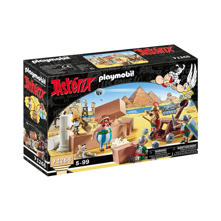 Комплект за игра Playmobil Asterix - Edifis и битката за двореца