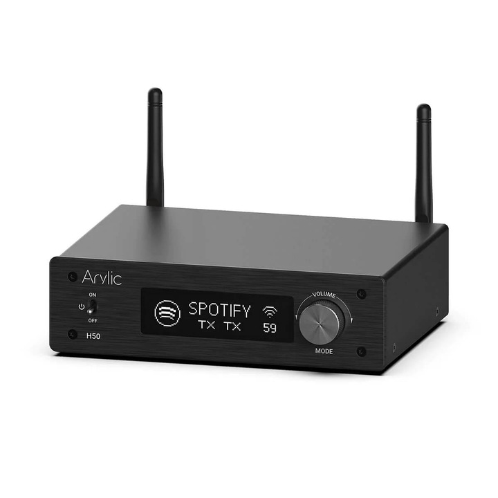 Amplificator cu streaming Arylic H50 2x50W, LAN / WiFi / Bluetooth 5.2