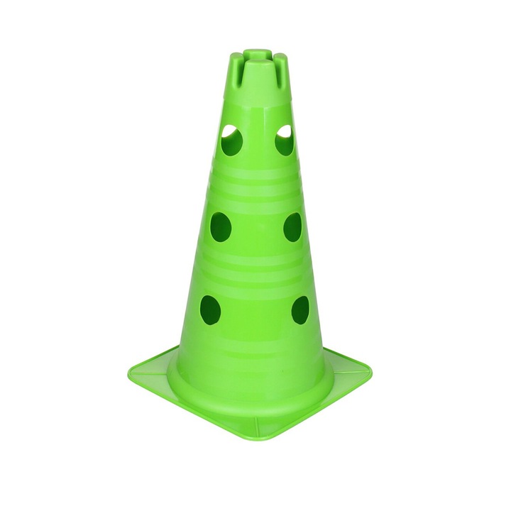 Con sport cu gauri pentru antrenament, Merco Vario, 30 cm, verde