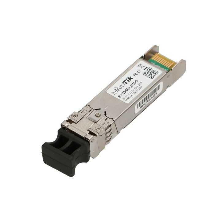 SFP+ MikroTik S+C59DLC10D модул, CWDM, 10Gb/s, 1590nm, 2x LC, 10km, DDM, Singlemode