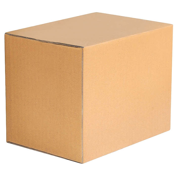 Set 10 cutii de carton, 600 X 300 X 400 mm, Carton Natur Ondulat, 5 straturi, pentru depozitare, transport si ambalat