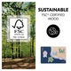 Puzzle Lemn FSC, 5 Piese Imbinate Coordonare Ochi-Mana, Sea