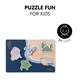 Puzzle Lemn FSC, 5 Piese Imbinate Coordonare Ochi-Mana, Sea