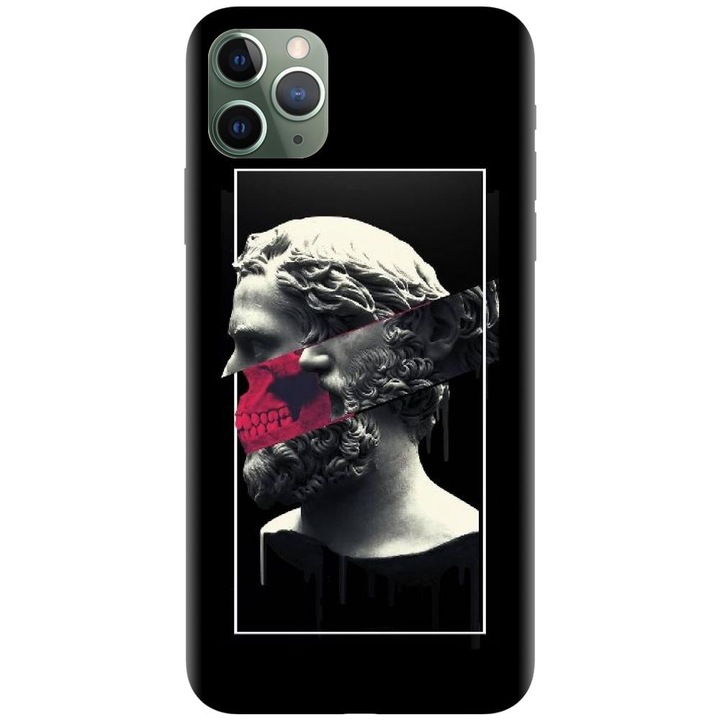 Силиконов калъф, съвместим с Apple iPhone 11 Pro - модел Smoking Sculpture