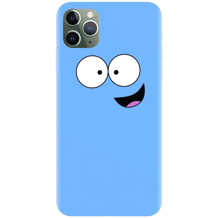 Силиконов калъф, съвместим с Apple iPhone 11 Pro Max - Blue модел