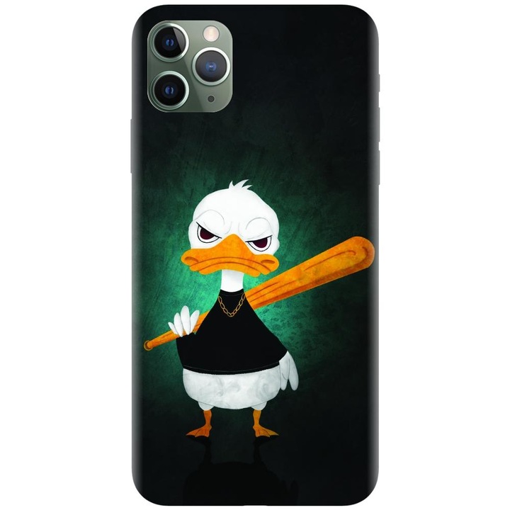 Силиконов капак, съвместим с модел Apple iPhone 11 Pro - Duck With A Bat